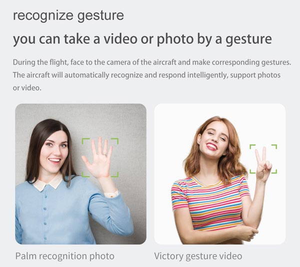 فقط با اشاره و حرکت دست می توانید به هلی شات بفهمانید که قصد دارید فیلم برداری یا عکاسی تا به صورت خودکار انجام دهد